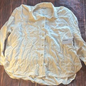 Sonoma Women’s XL Long Sleeve White Button-Up Shirt New